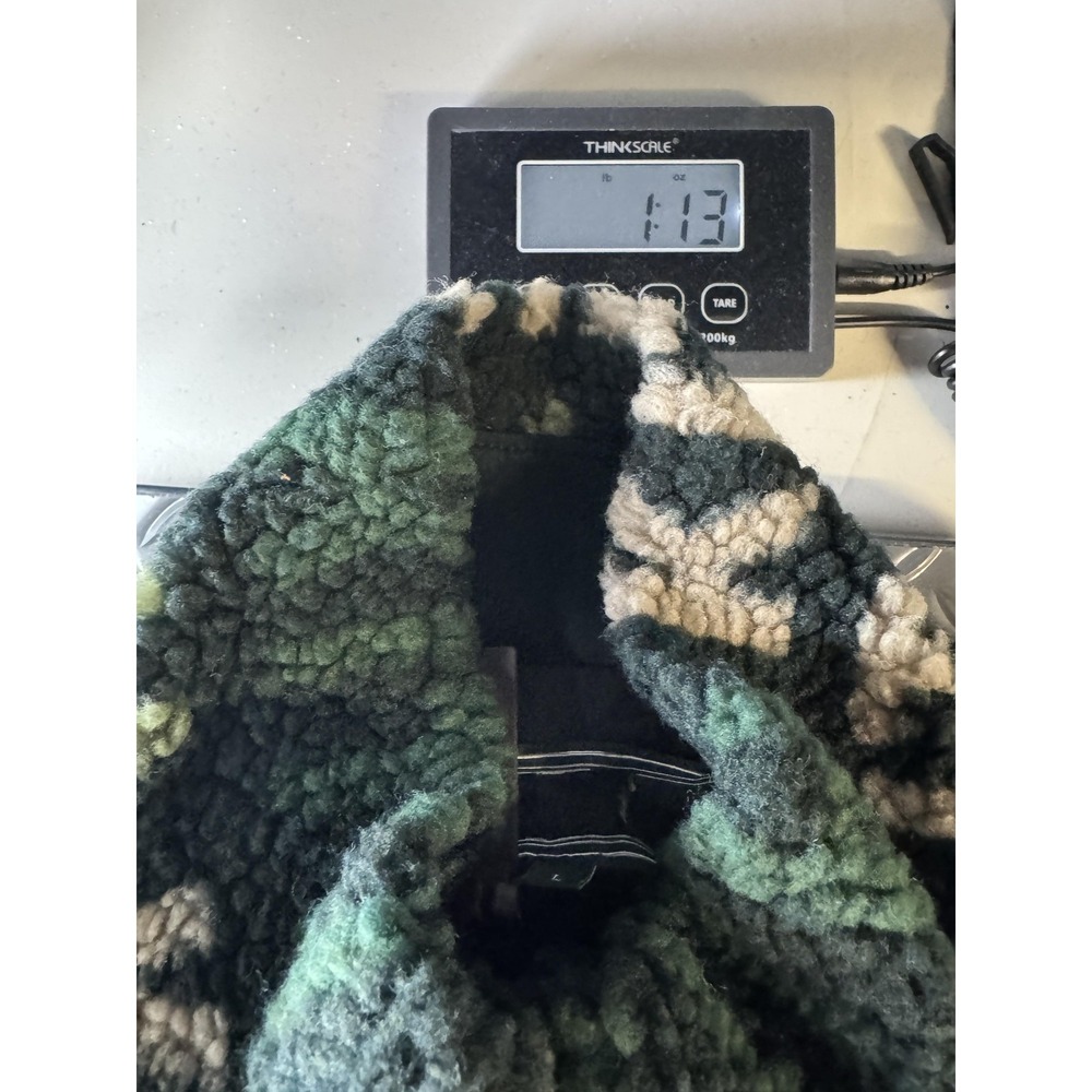 Kith Pinehurst Sherpa Fleece Jacket Mens Large Green All Over Kith Logo Bomber - Picture 9 of 9